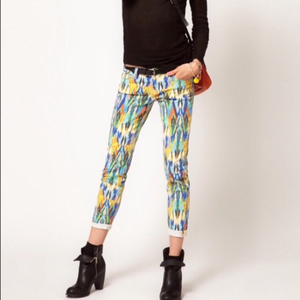 Current/Elliott Rainbow Multicolor Jeans